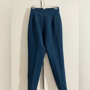 Zara Blue High-Waisted Pantsuit with Tapered Leg